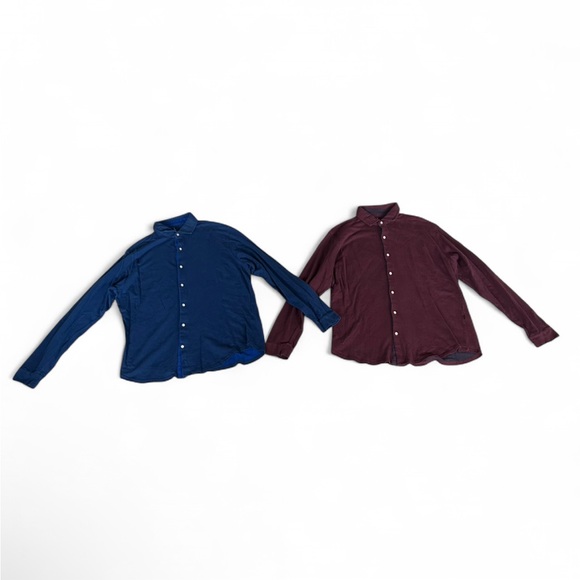 Bundle of 2 Men’s XL Tailorbyrd Long Sleeve Button Down Shirts - Picture 4 of 5